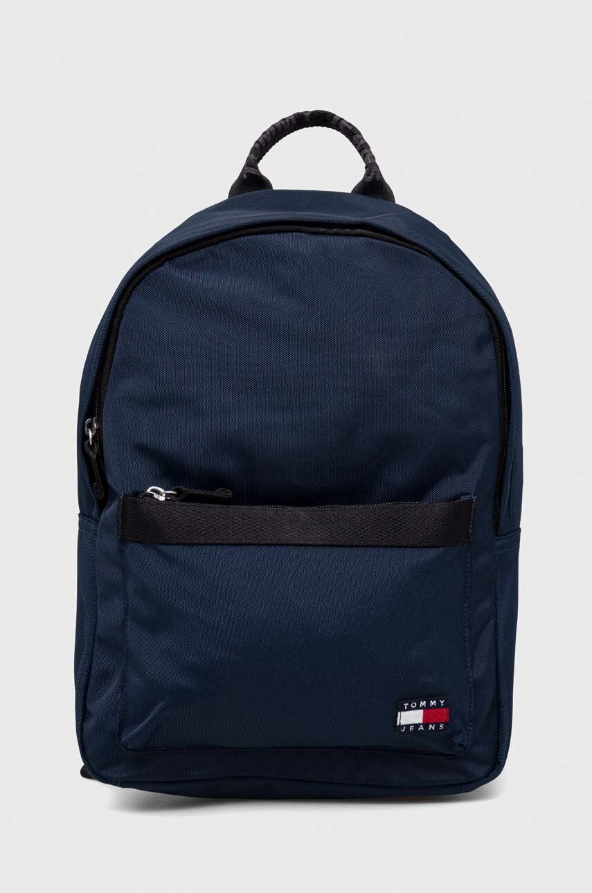 Tommy Jeans rucsac femei, culoarea albastru marin, mic, neted