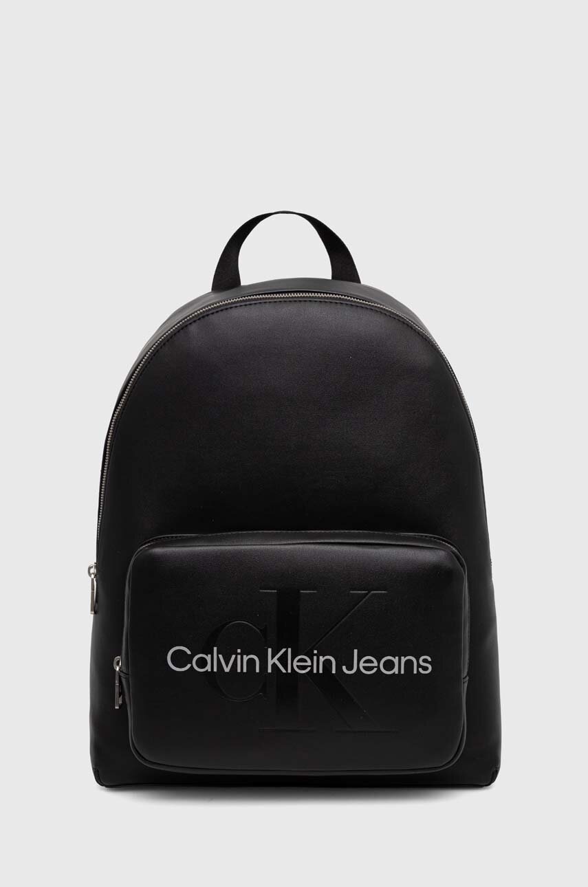 

Раница Calvin Klein Jeans в черно голям размер с изчистен дизайн K60K611867, Черен