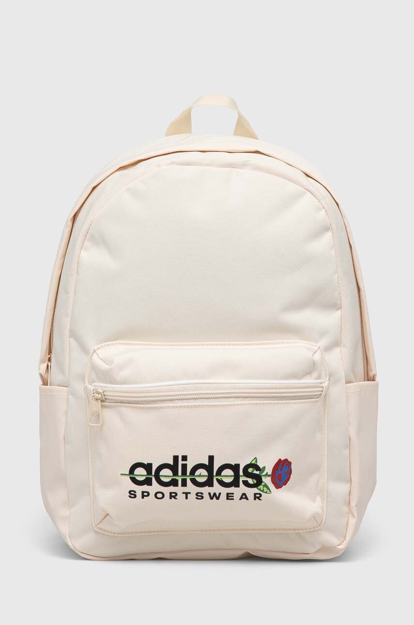 adidas rucsac femei, culoarea bej, mare, cu imprimeu IR8647