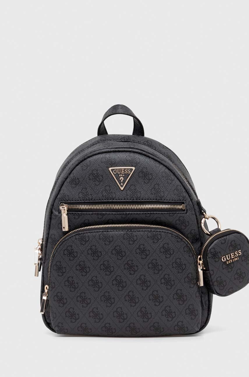 

Раница Guess в черно малък размер с десен HWSL90 06320, Сив