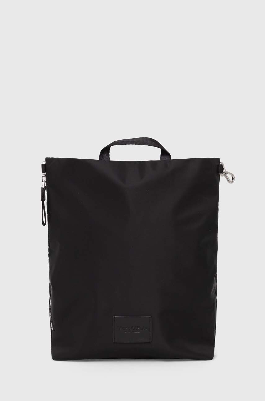 Marc O'Polo rucsac femei, culoarea negru, mare, neted