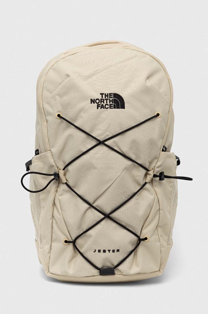 The North Face rucsac femei, culoarea bej, mare, neted