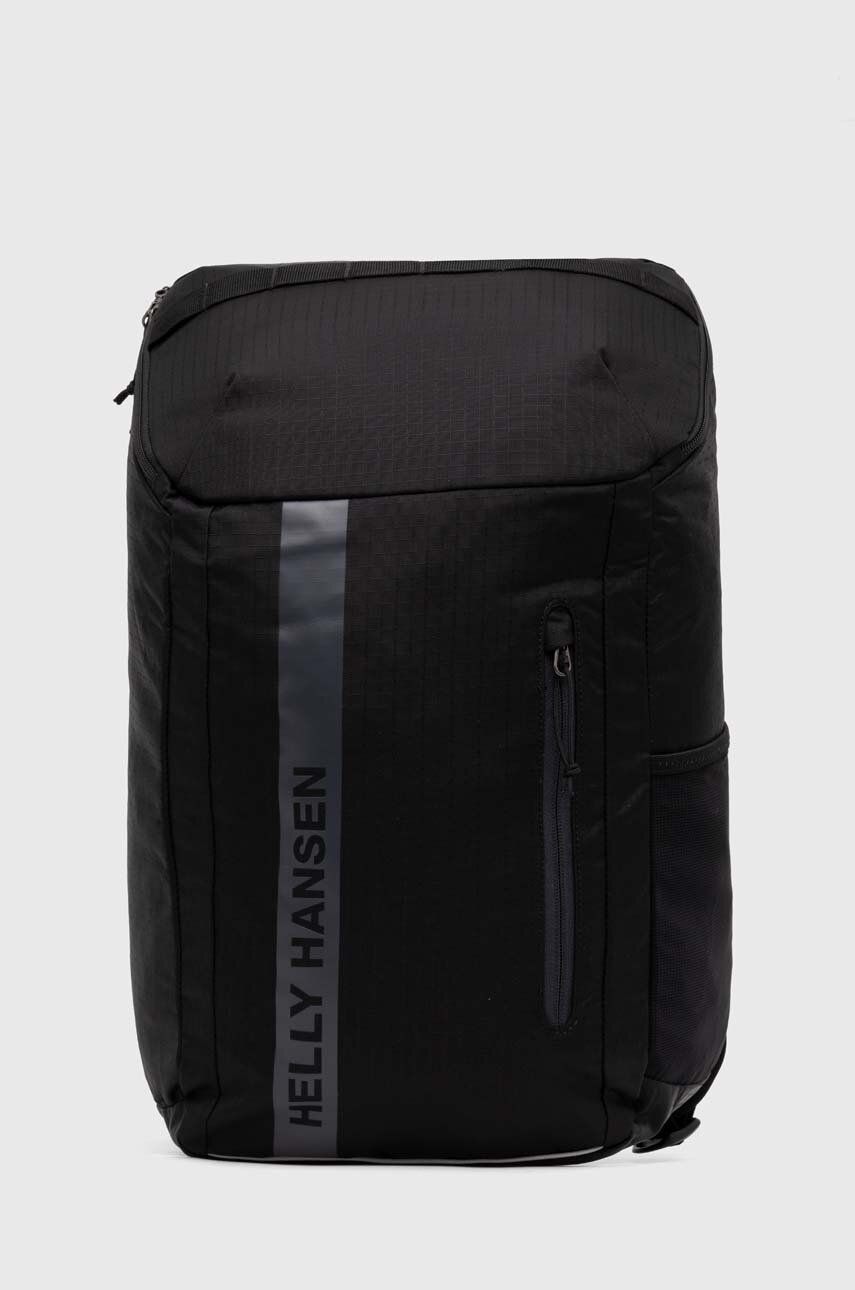 Helly Hansen rucsac Spruce 25L femei, culoarea negru, mare, cu imprimeu, 67540