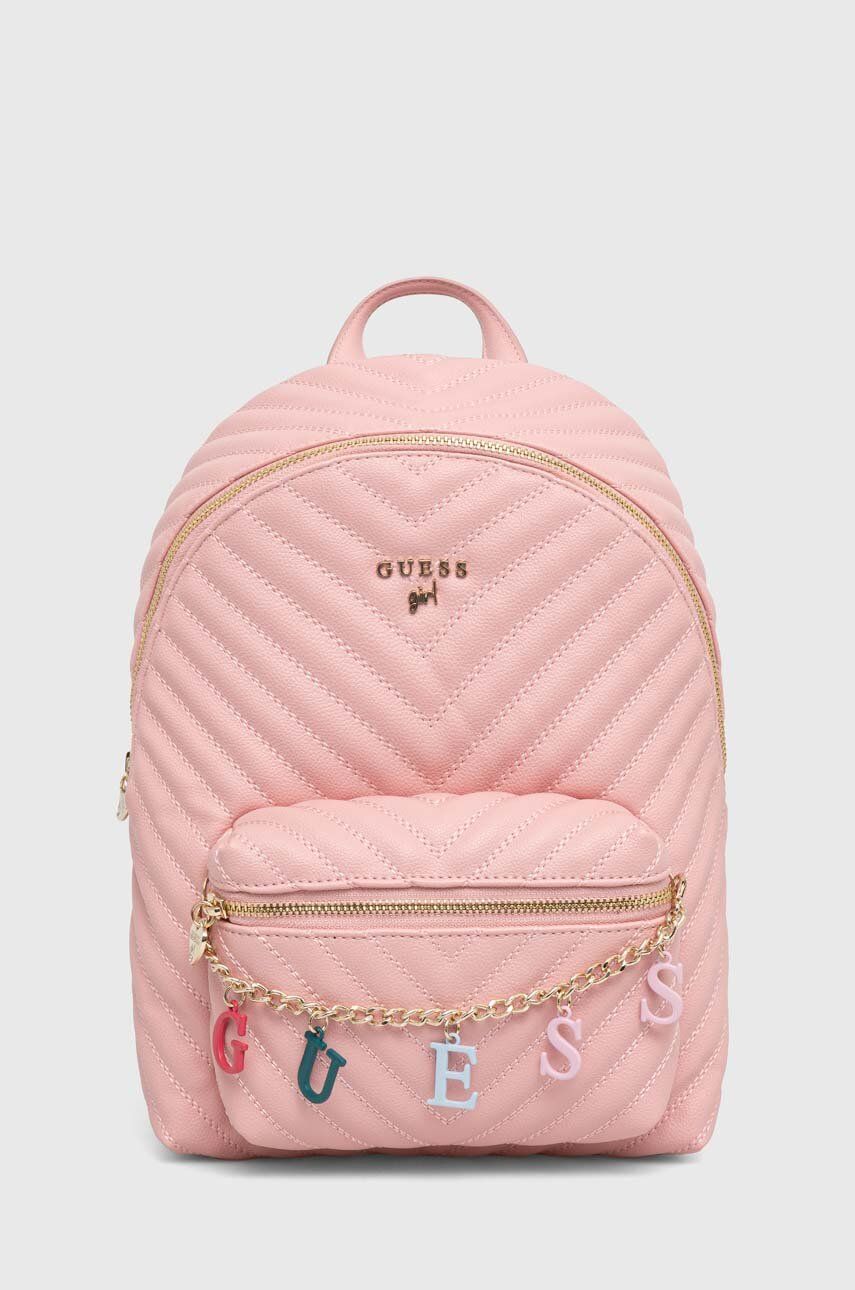 Детский рюкзак Guess цвет розовый маленький однотонный