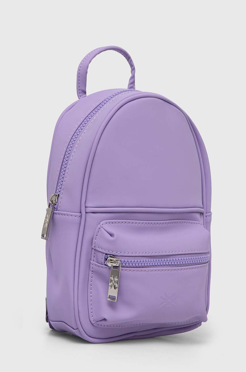 Детский рюкзак United Colors of Benetton цвет фиолетовый маленький однотонный