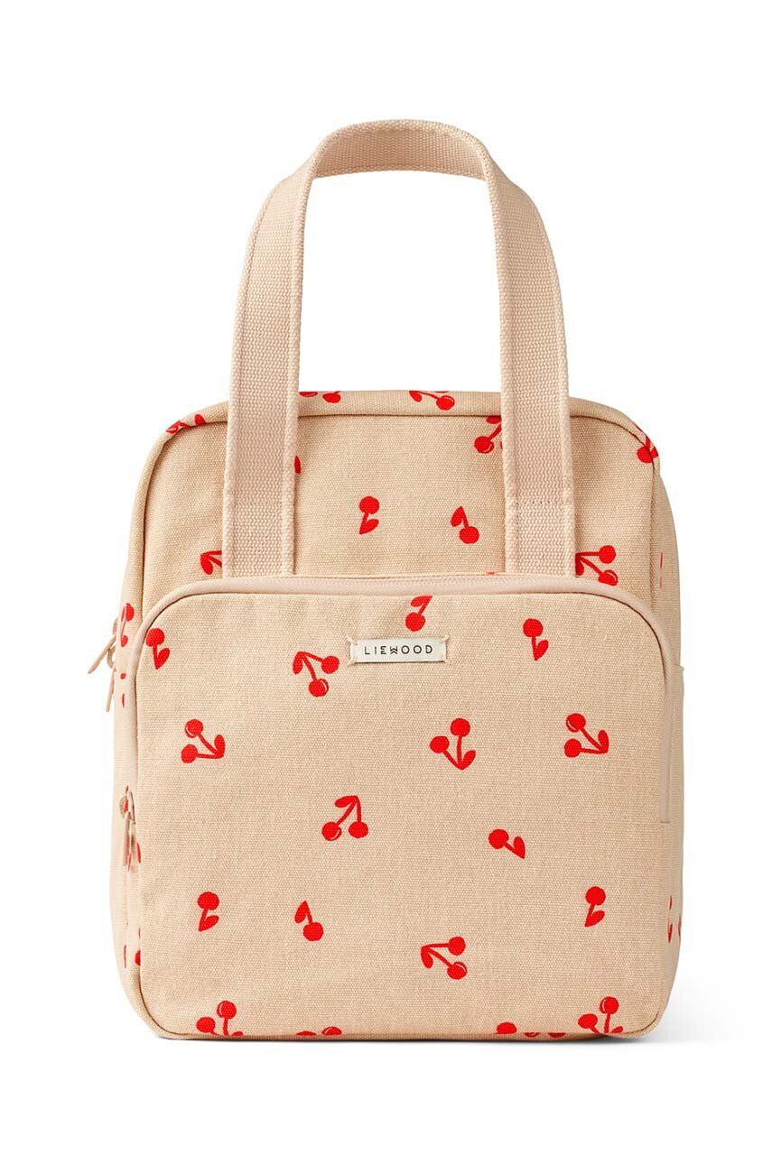 Детский рюкзак Liewood Elsa Backpack цвет красный маленький узорный