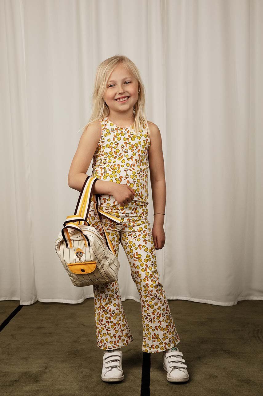 Дитячий рюкзак Mini Rodini колір бежевий малий візерунок