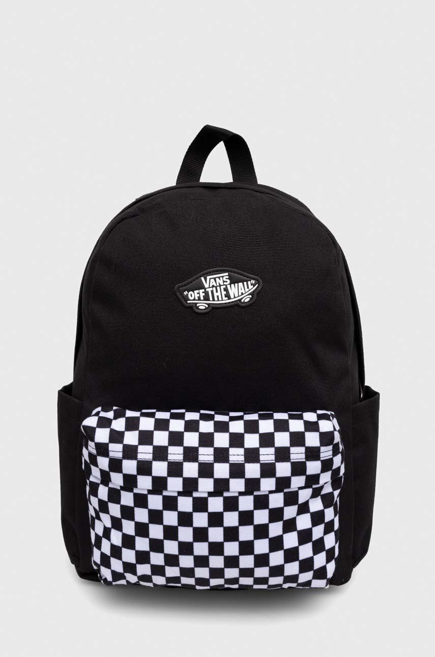 Vans rucsac OLD SKOOL GROM BACKPACK culoarea negru, mare, modelator