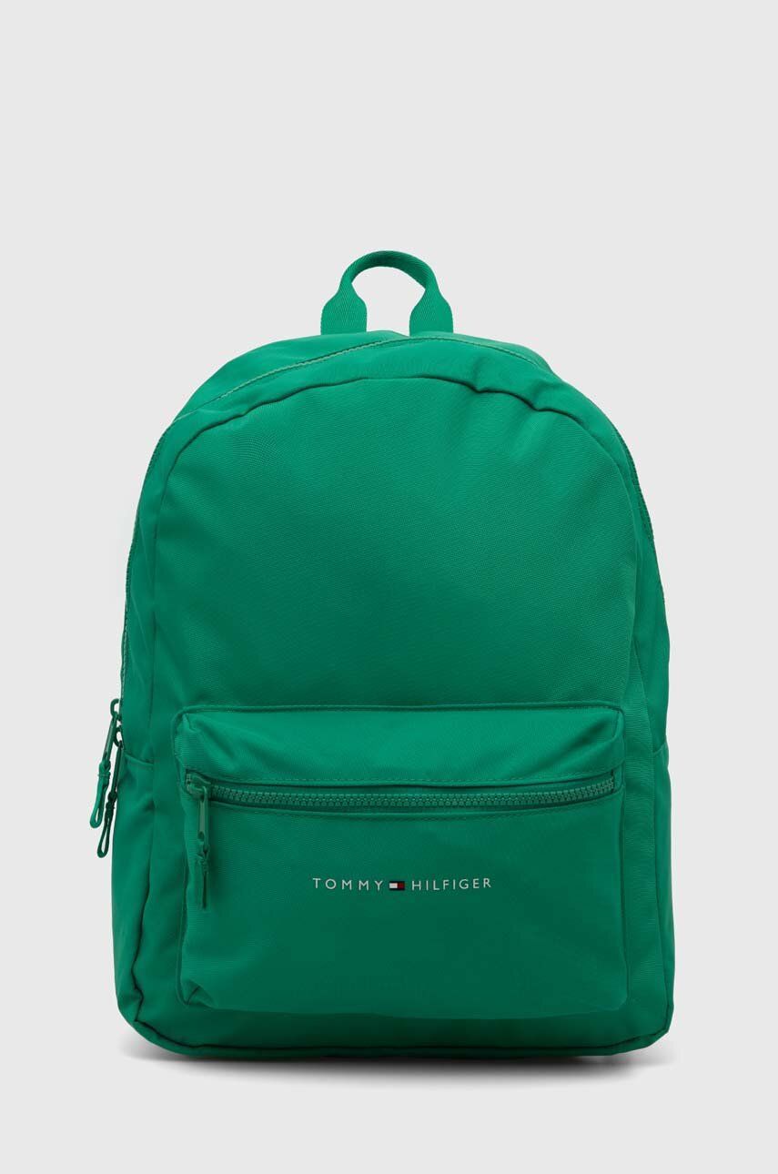 Детский рюкзак Tommy Hilfiger цвет зелёный большой однотонный
