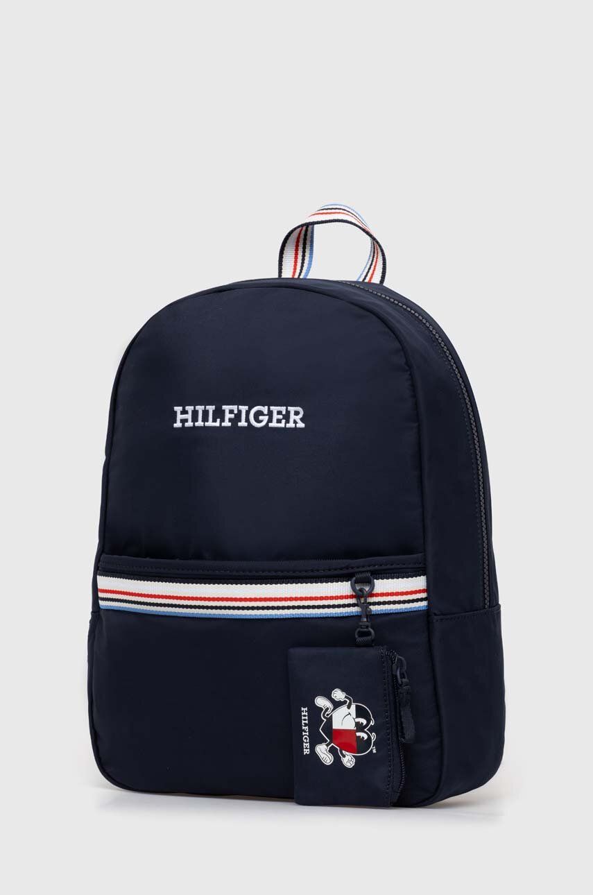 Детский рюкзак Tommy Hilfiger цвет синий маленький с принтом