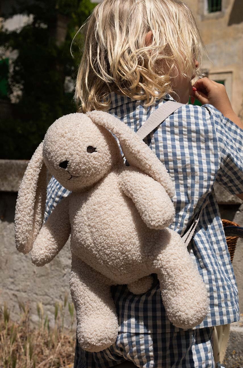 

Детска раница Konges Sløjd BUNNY BACKPACK в бежово малък размер с изчистен дизайн KS100158, Бежов