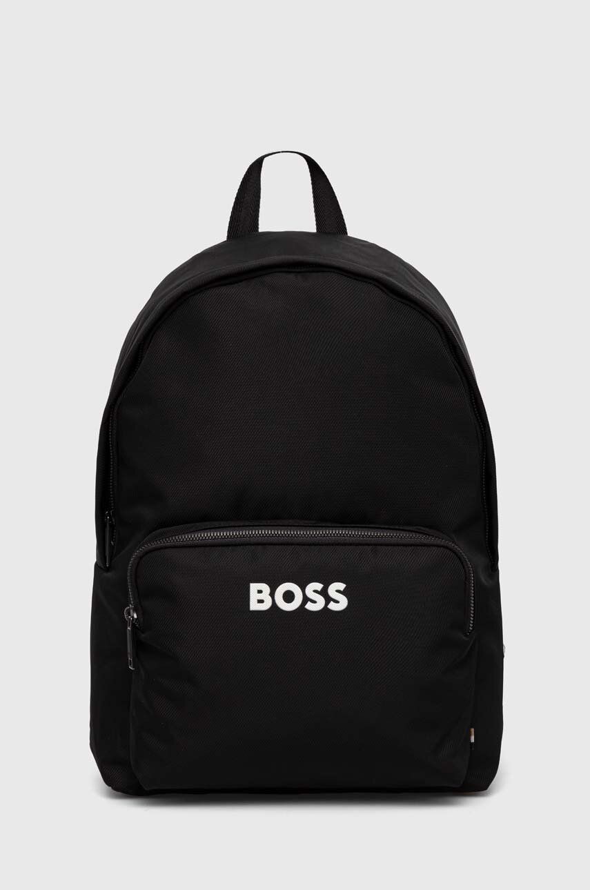 BOSS rucsac barbati, culoarea negru, mare, cu imprimeu