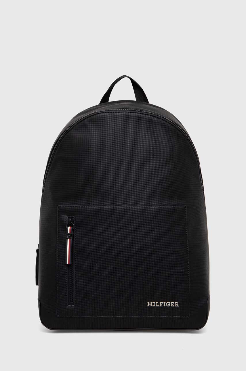 

Раница Tommy Hilfiger в черно голям размер с изчистен дизайн AM0AM11782, Черен
