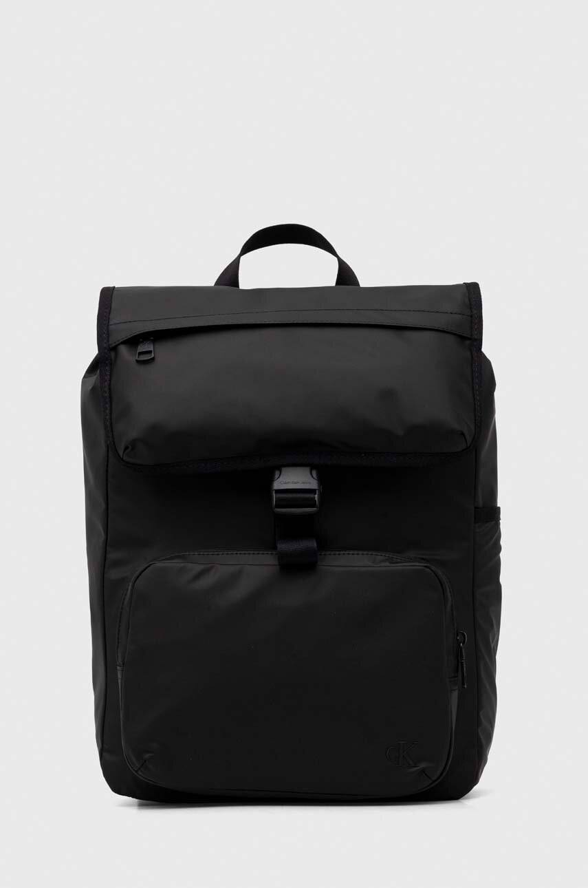 

Раница Calvin Klein Jeans в черно голям размер с изчистен дизайн K50K511492, Черен