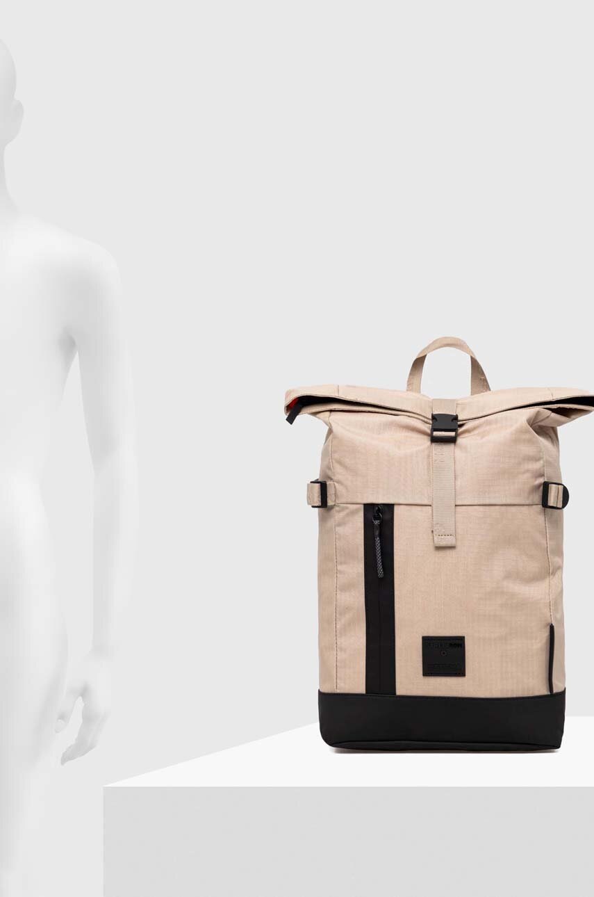 Σακίδιο πλάτης Strellson χρώμα: μπεζ φωτογραφία