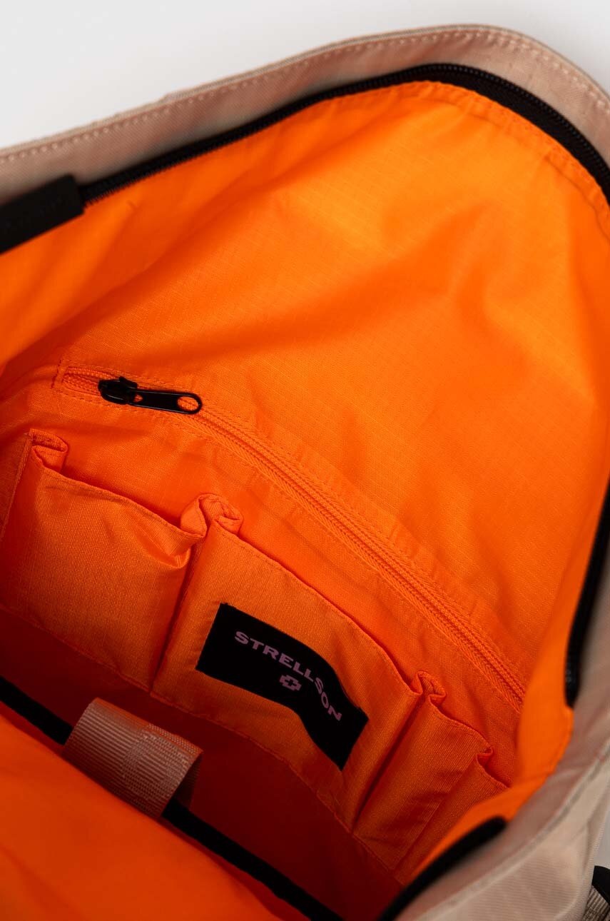 Σακίδιο πλάτης Strellson χρώμα: μπεζ φωτογραφία
