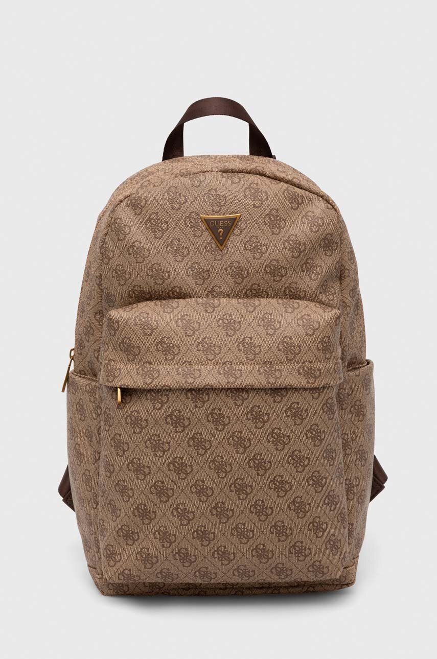 

Раница Guess ELVIS в бежово голям размер с десен HMELLO P4105, Бежов