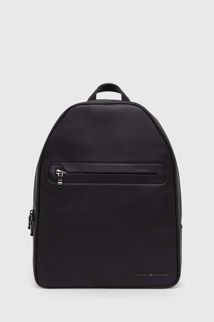 

Раница Tommy Hilfiger в черно голям размер с изчистен дизайн AM0AM12231, Черен