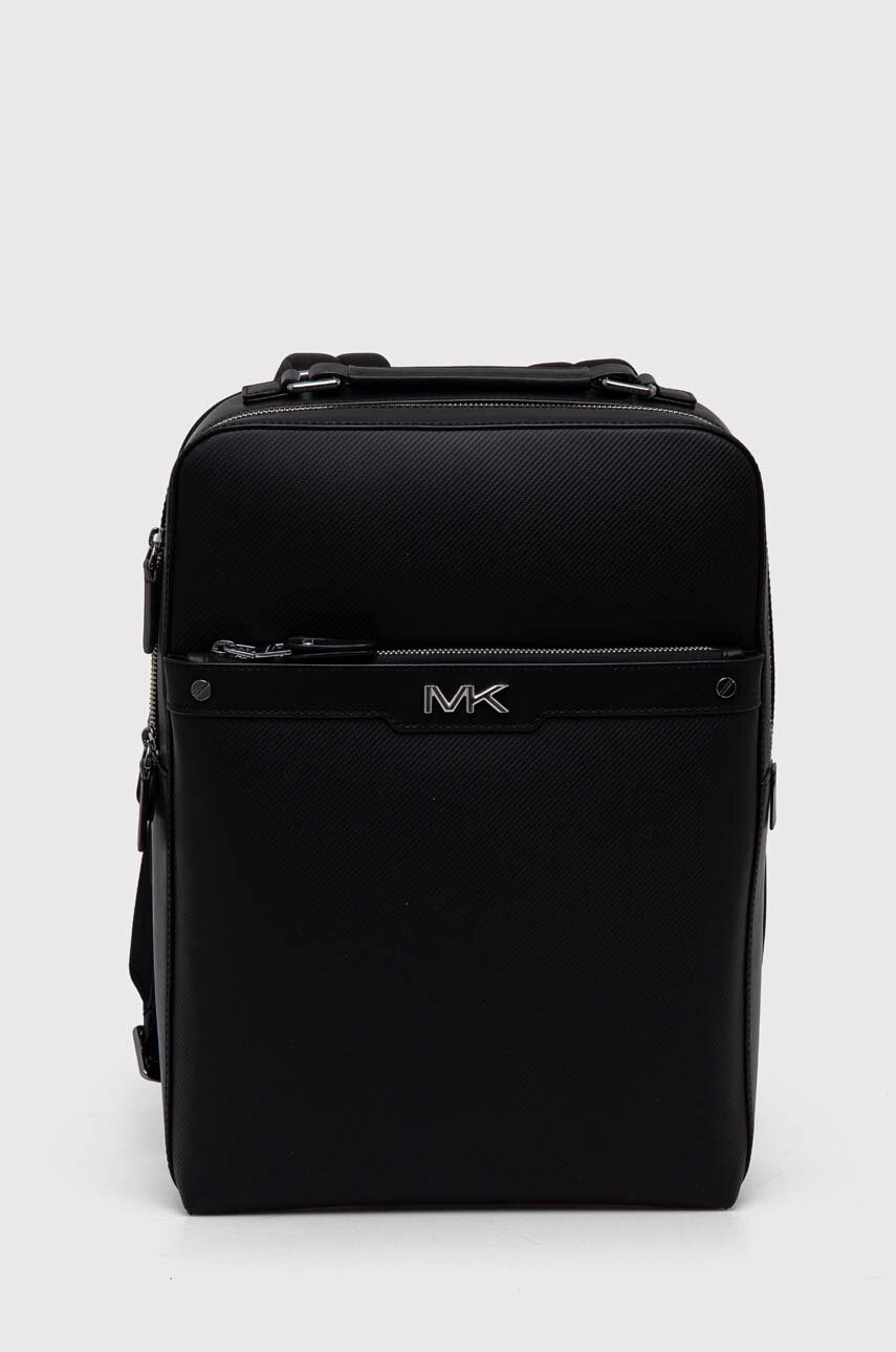 

Кожена раница Michael Kors в черно голям размер с изчистен дизайн, Черен