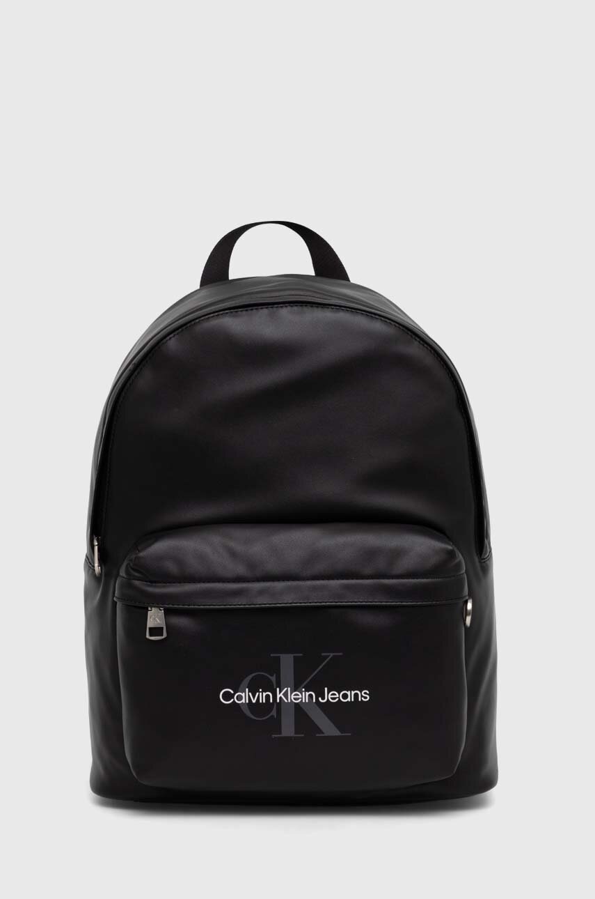 

Раница Calvin Klein Jeans в черно голям размер с изчистен дизайн, Черен
