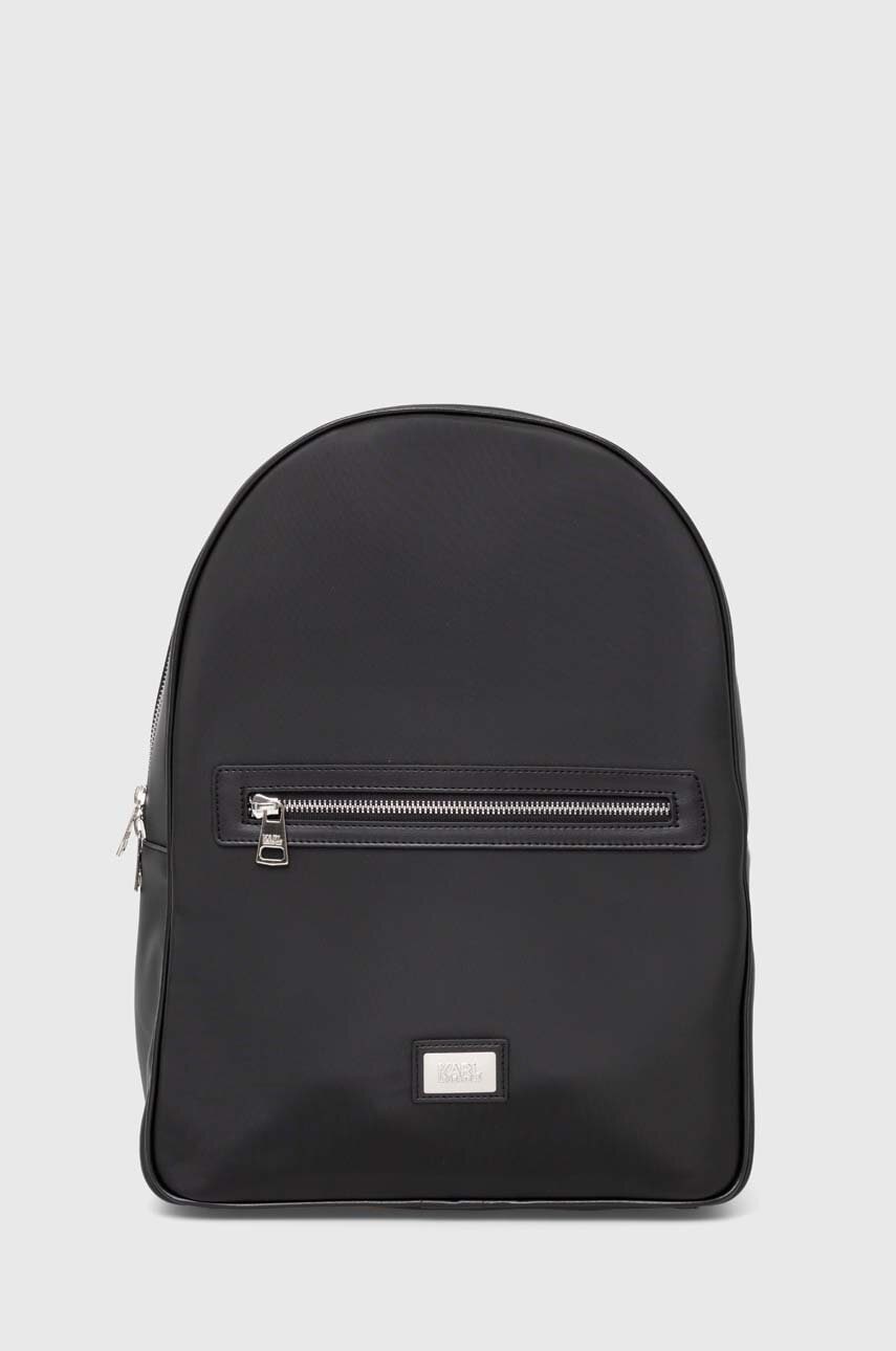 Karl Lagerfeld rucsac barbati, culoarea negru, mare, neted, 541113.805908
