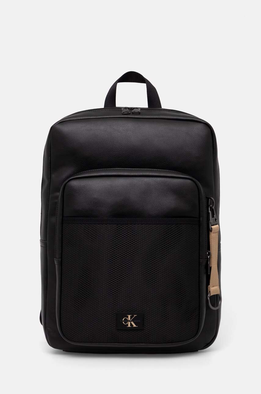 

Раница Calvin Klein Jeans в черно голям размер с изчистен дизайн K50K511777, Черен