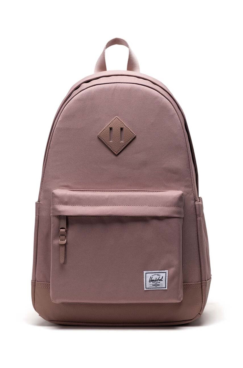 Herschel rucsac Heritage Backpack culoarea roz, mare, neted