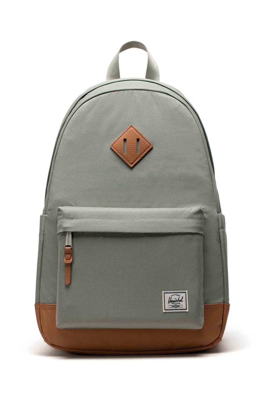 E-shop Batoh Herschel Heritage Backpack zelená barva, velký, hladký