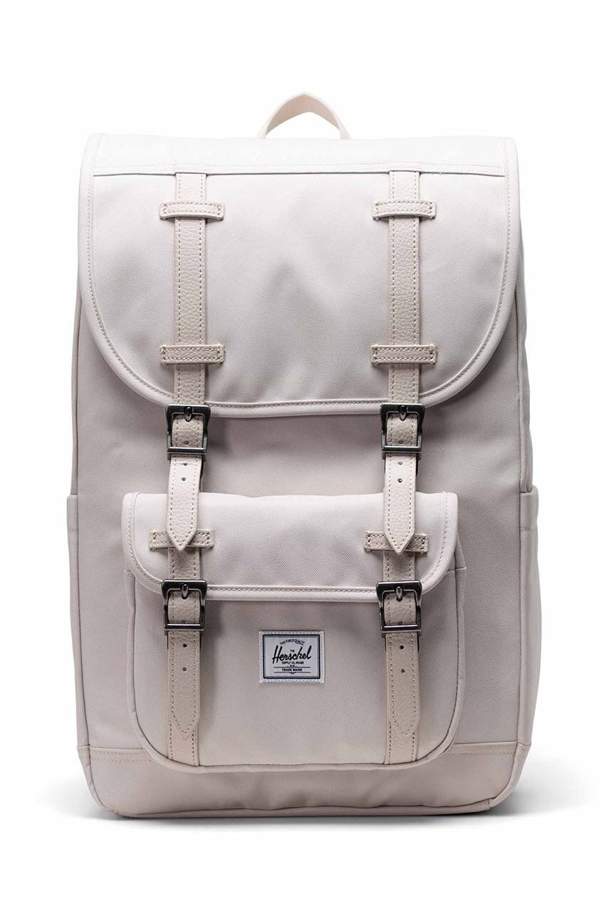 E-shop Batoh Herschel Little America Mid-Volume béžová barva, velký, hladký