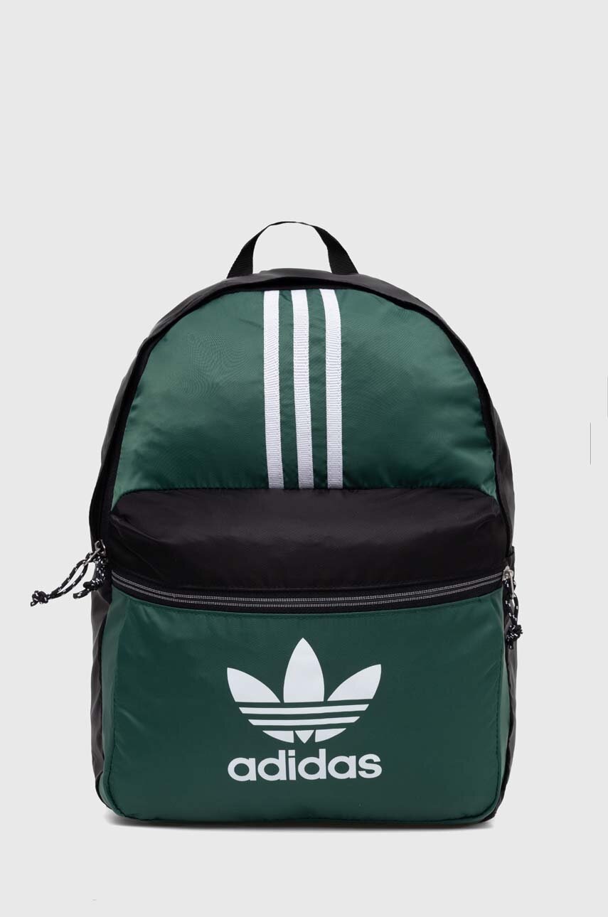 adidas Originals rucsac culoarea verde, mare, cu imprimeu IS4560