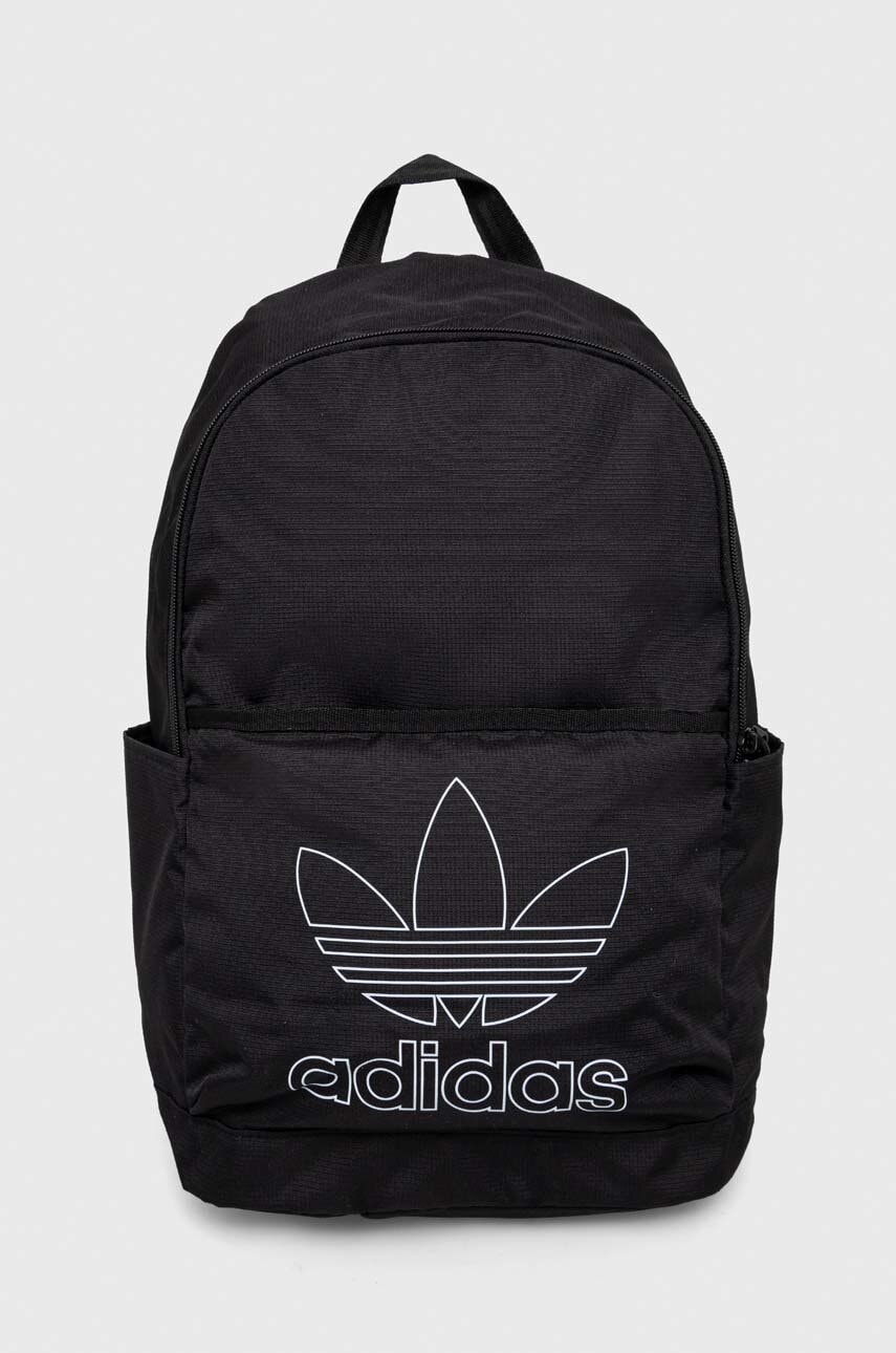 adidas Originals rucsac culoarea negru, mic, cu imprimeu