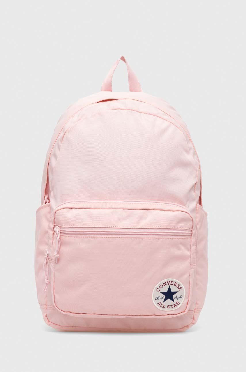 Converse rucsac culoarea roz, mare, cu imprimeu