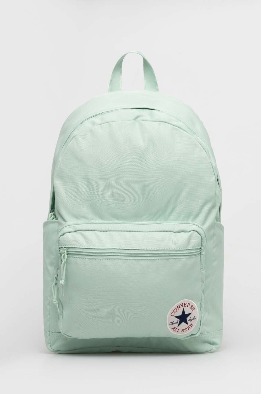 Converse rucsac culoarea verde, mare, cu imprimeu