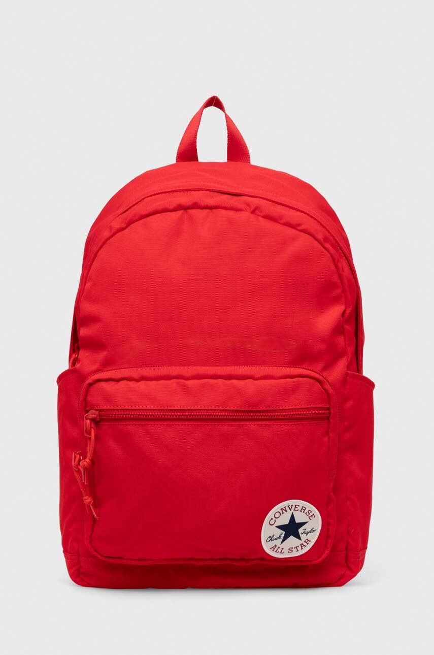 Converse rucsac culoarea rosu, mare, cu imprimeu