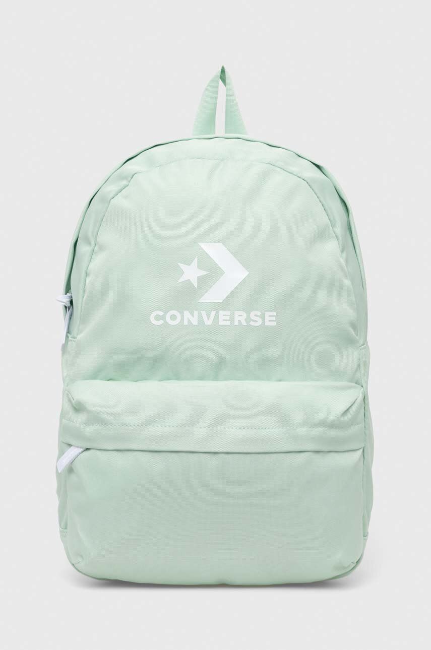 Converse rucsac culoarea verde, mare, cu imprimeu