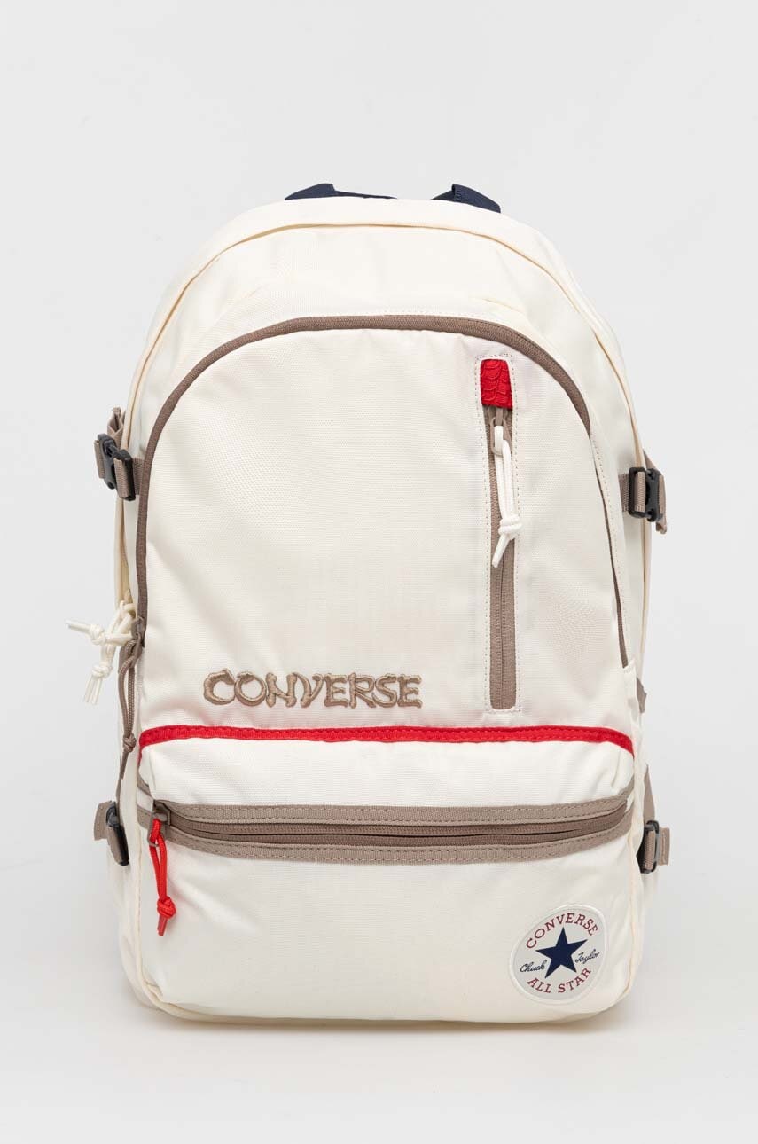 Converse rucsac culoarea bej, mare, cu imprimeu