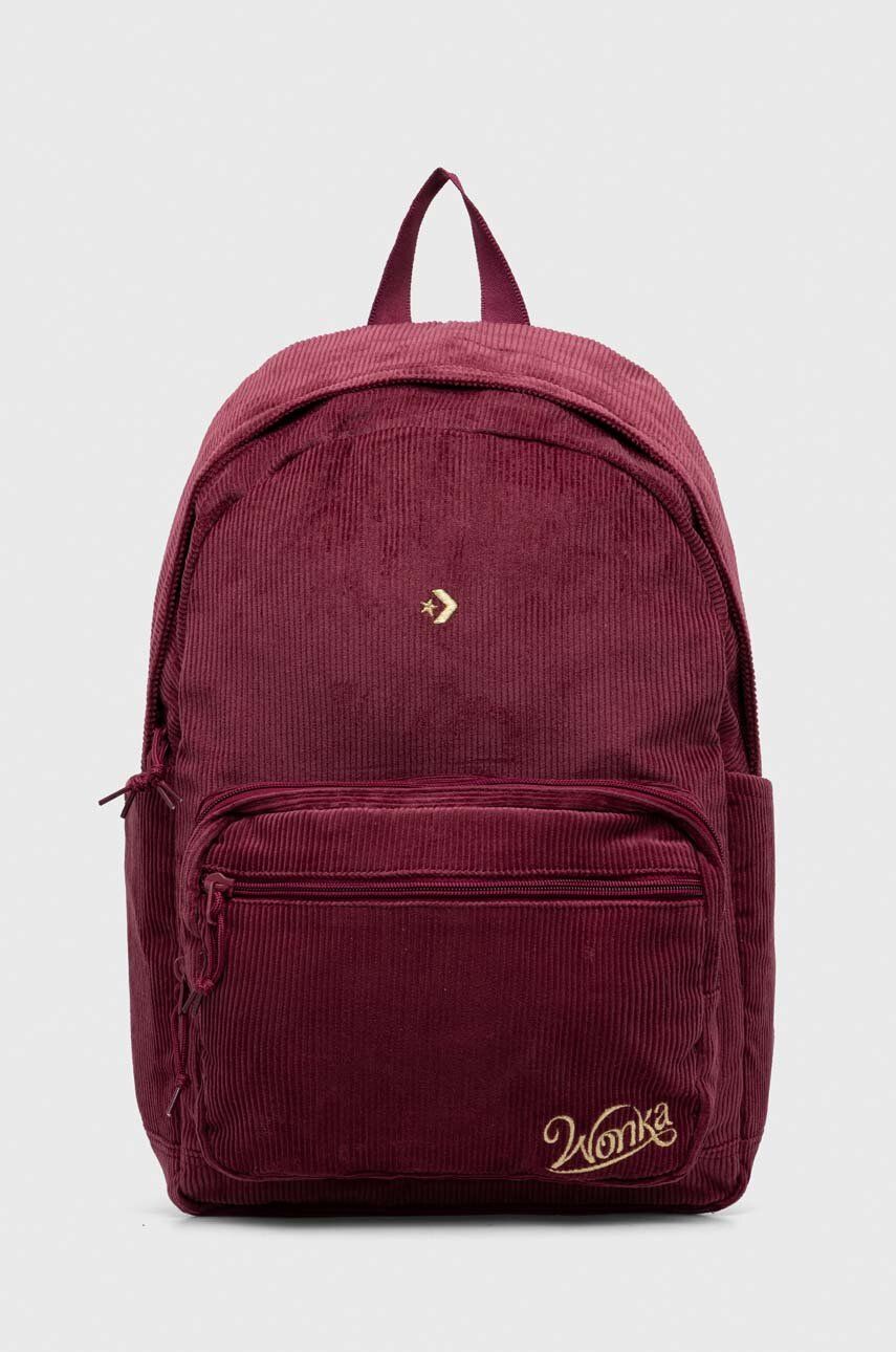 Converse rucsac Converse x Wonka culoarea bordo, mare, neted