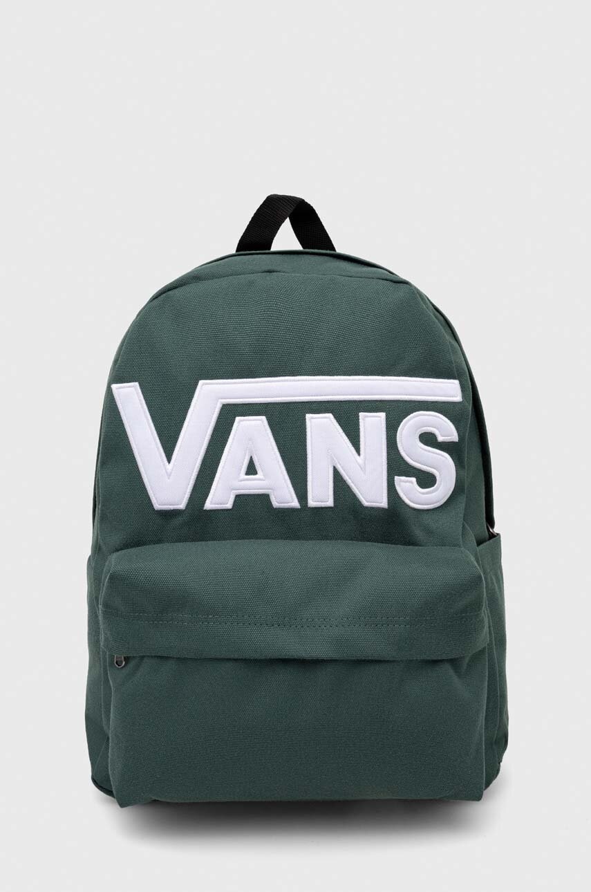 Vans rucsac culoarea verde, mare, cu imprimeu