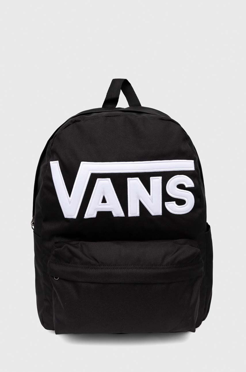 Vans rucsac culoarea negru, mare, cu imprimeu