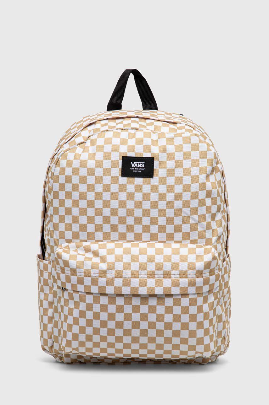 Vans rucsac culoarea bej, mare, modelator - Shoppu.ro