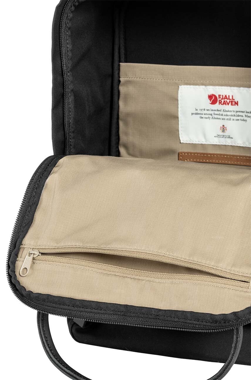 Рюкзак Fjallraven Kanken No.2 Black Laptop 15`` колір чорний великий з аплікацією F23804 