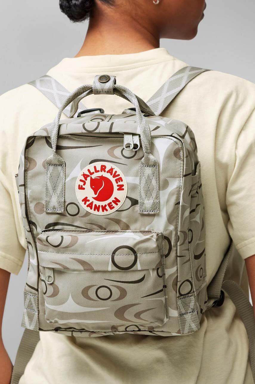 Ruksak Fjallraven Kanken Art Mini Boja: Bež, Mali, S Uzorkom, F23200250