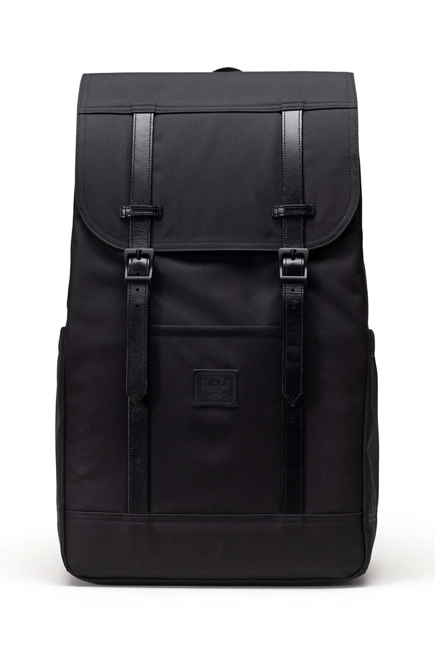 Herschel rucsac Herschel Retreat culoarea negru, mare, neted