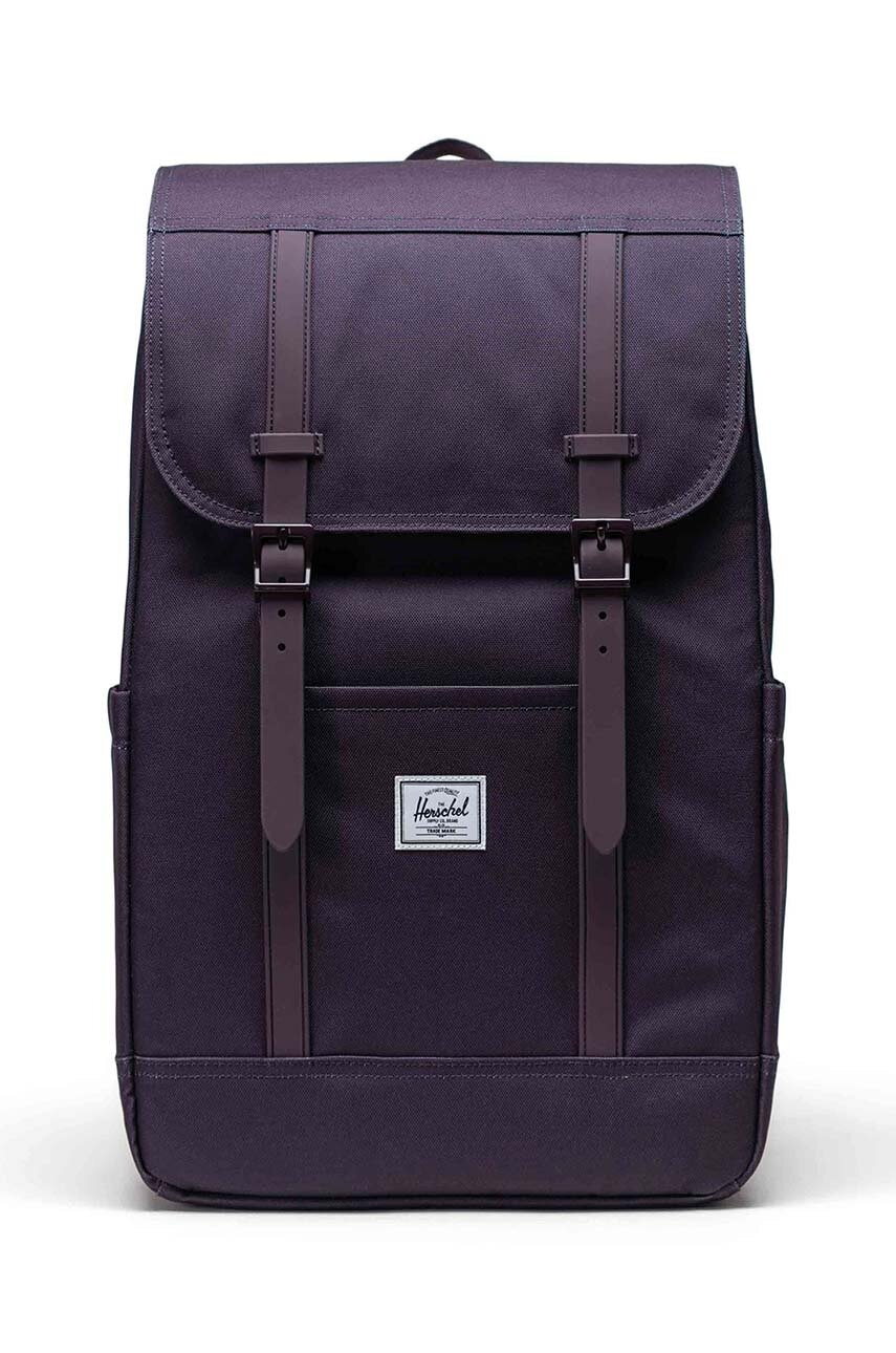 Herschel rucsac Retreat Backpack culoarea violet, mare, neted