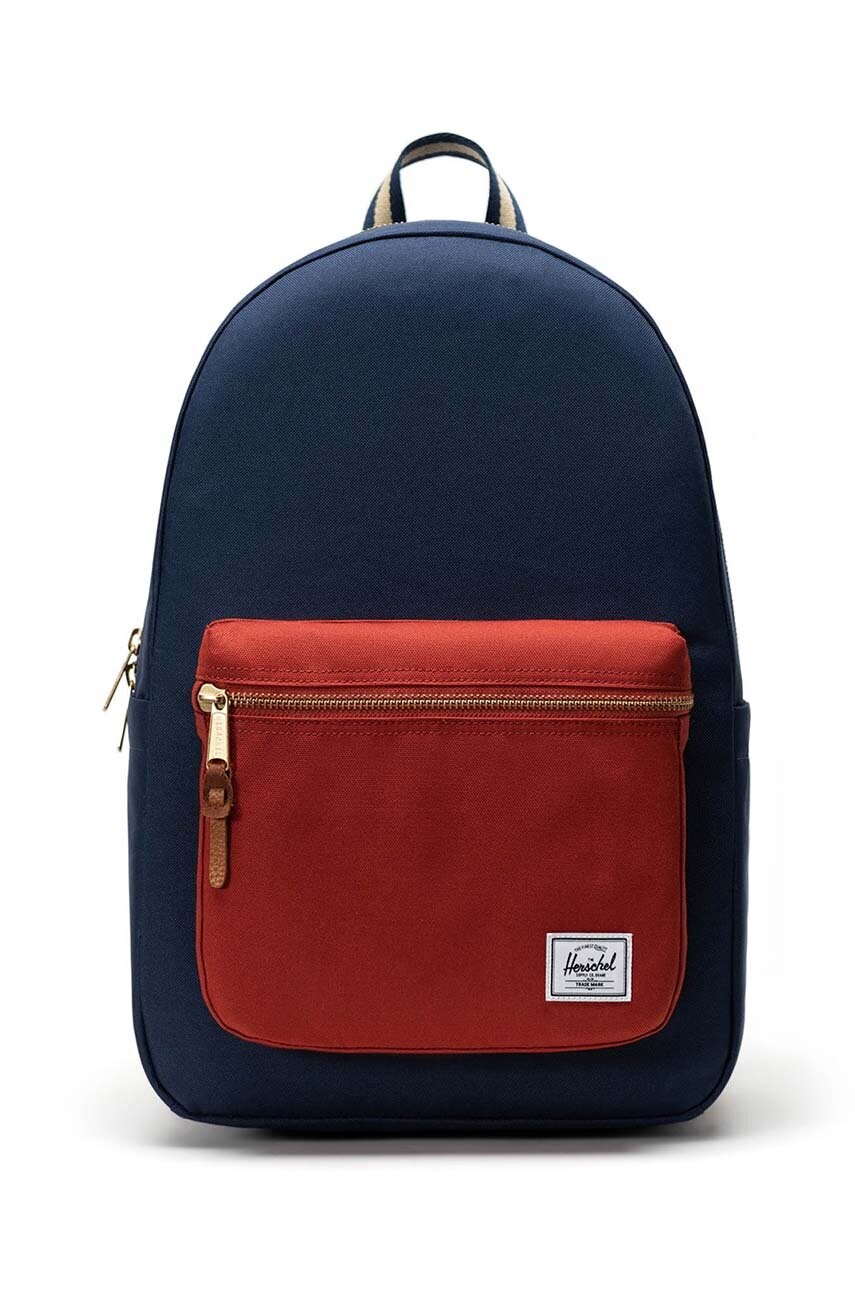 Herschel rucsac Settlement Backpack culoarea negru, mare, neted