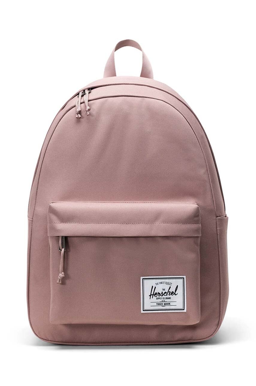 Herschel rucsac Classic Backpack culoarea roz, mare, neted Herschel rucsac Classic Backpack culoarea roz, mare, neted