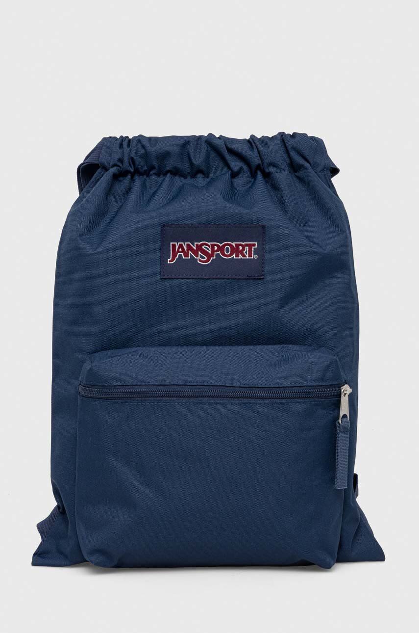 Jansport sac culoarea albastru marin, cu imprimeu