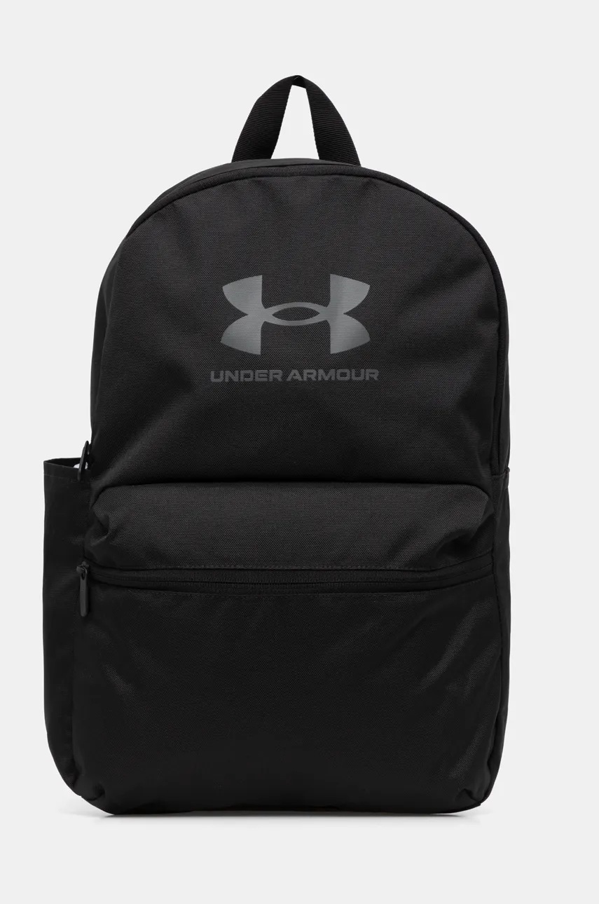 

Раница Under Armour в сиво голям размер с принт, Черен