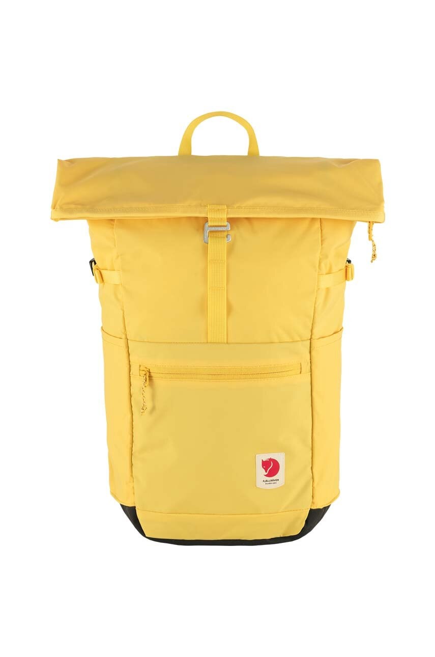 Fjallraven rucsac High Coast Foldsack 24 culoarea galben, mare, neted, F23222.130