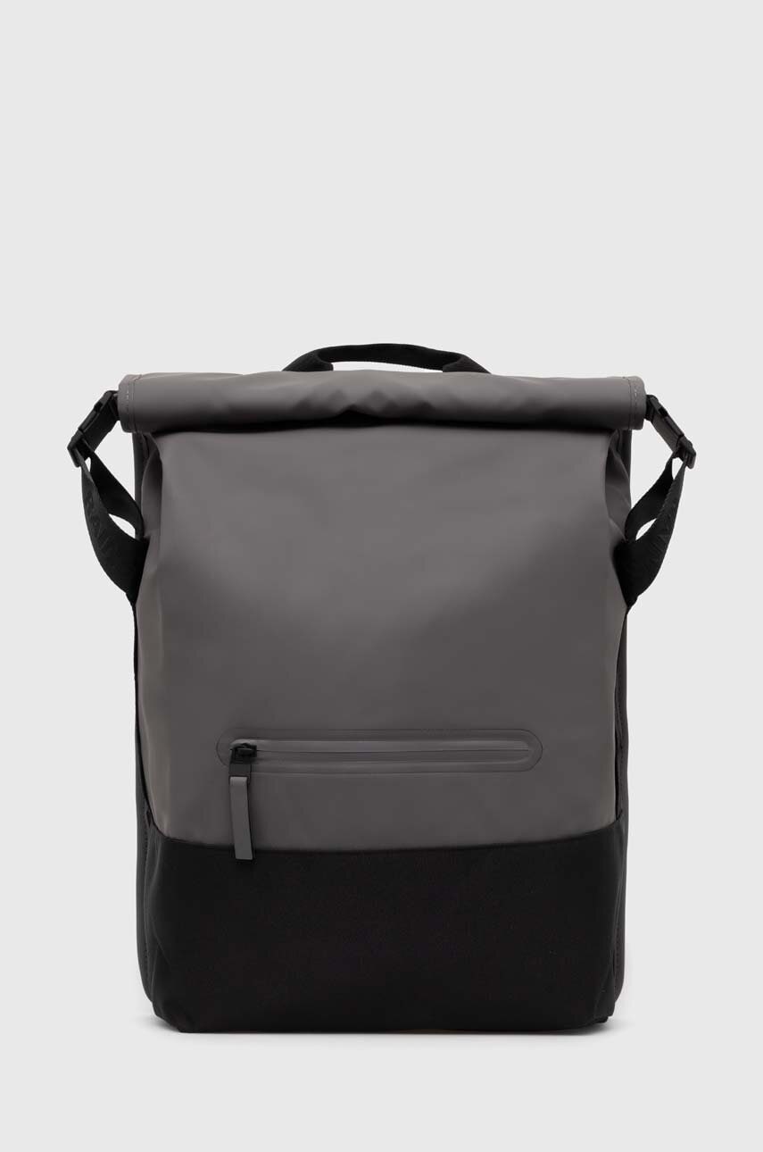 Rains rucsac Trail Rolltop Backpack W3 culoarea gri, mare, modelator, 14320.13 Rains rucsac Trail Rolltop Backpack W3 culoarea gri, mare, modelator, 14320.13